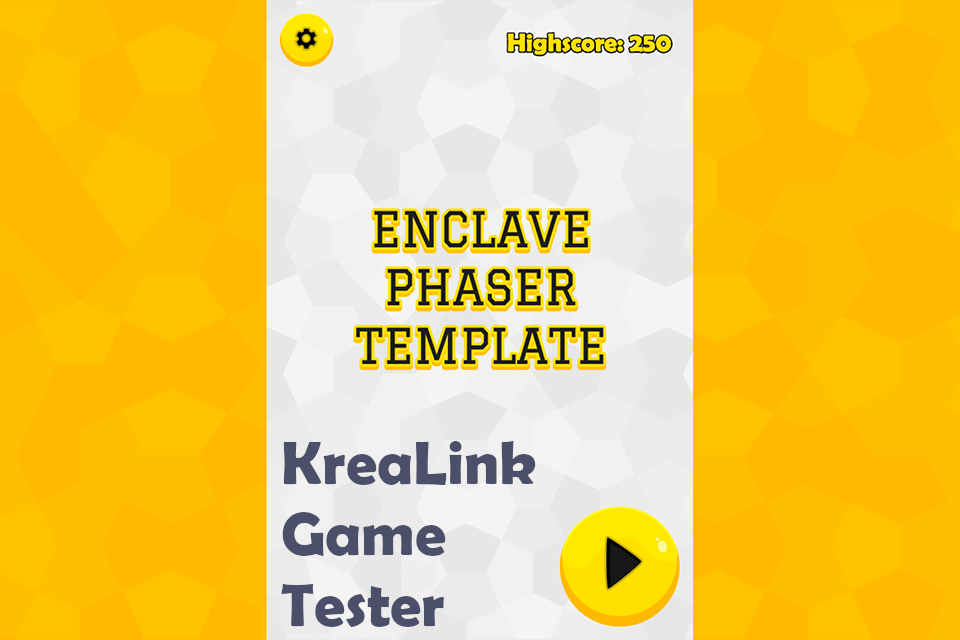 KreaLink Phaser Framework Template